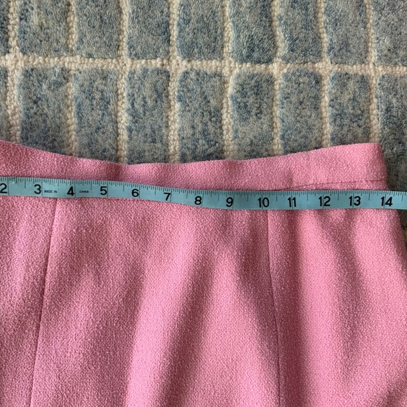 CHANEL VINTAGE TWEED PINK 1990S SUIT JACKET SKIRT SIZE 42 VERY PRELOVED - Picture 14 of 16